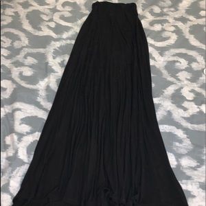 Black maxi skirt
